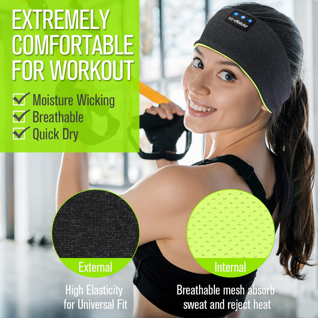 Wireless Bluetooth Headband Headphones Sleep Mask F414
