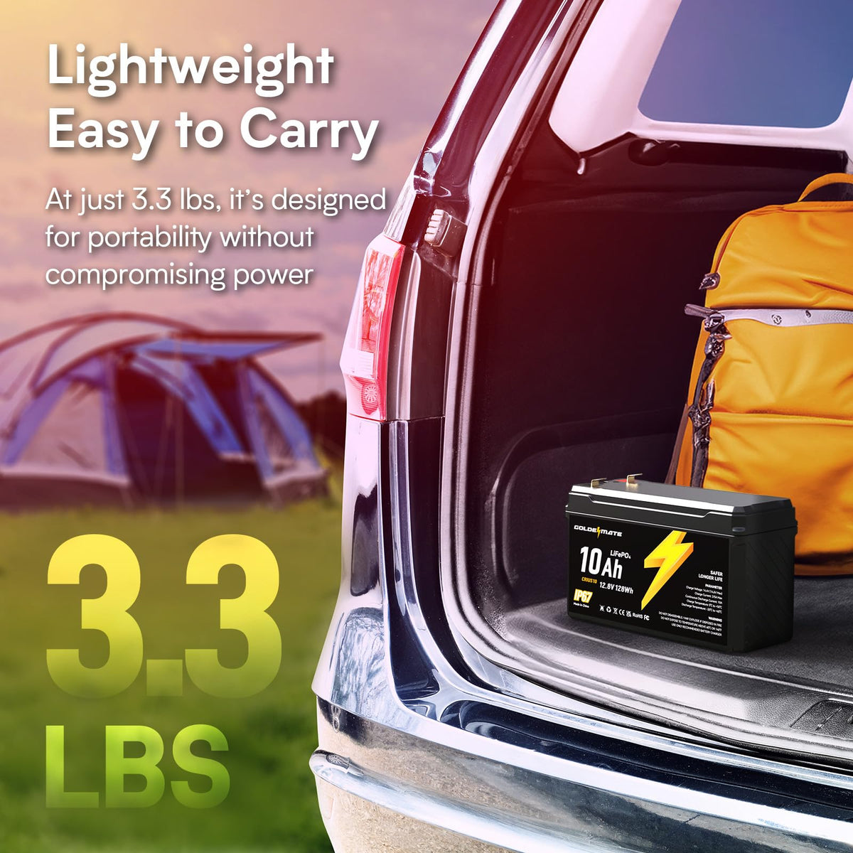 12V 10Ah Lithium LiFePO4 Battery 2 Packs N122