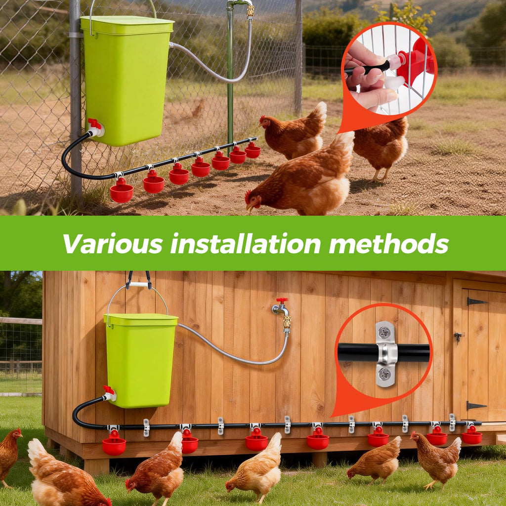 Automatic Chicken Waterer Set T31629
