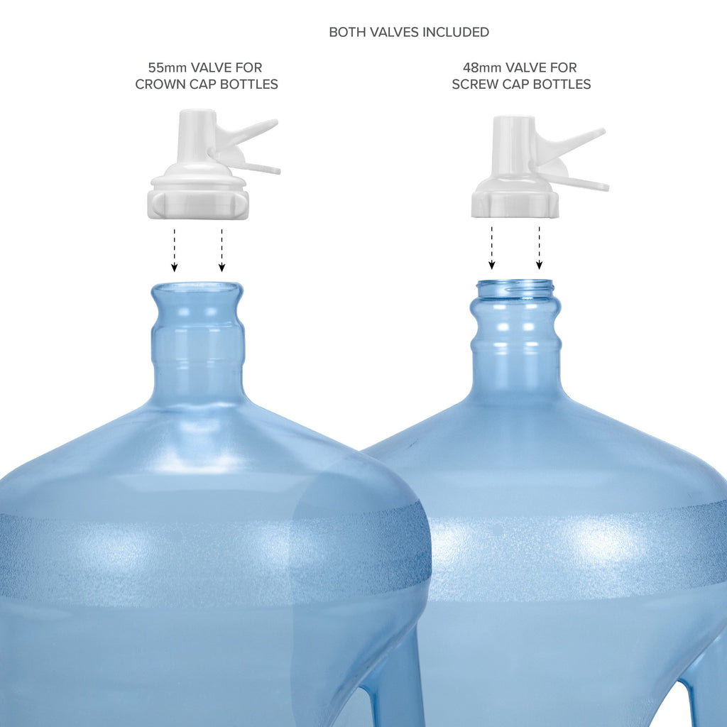 3-5 Gallon Water Jug Stand and 2 Dispenser Valves O9406