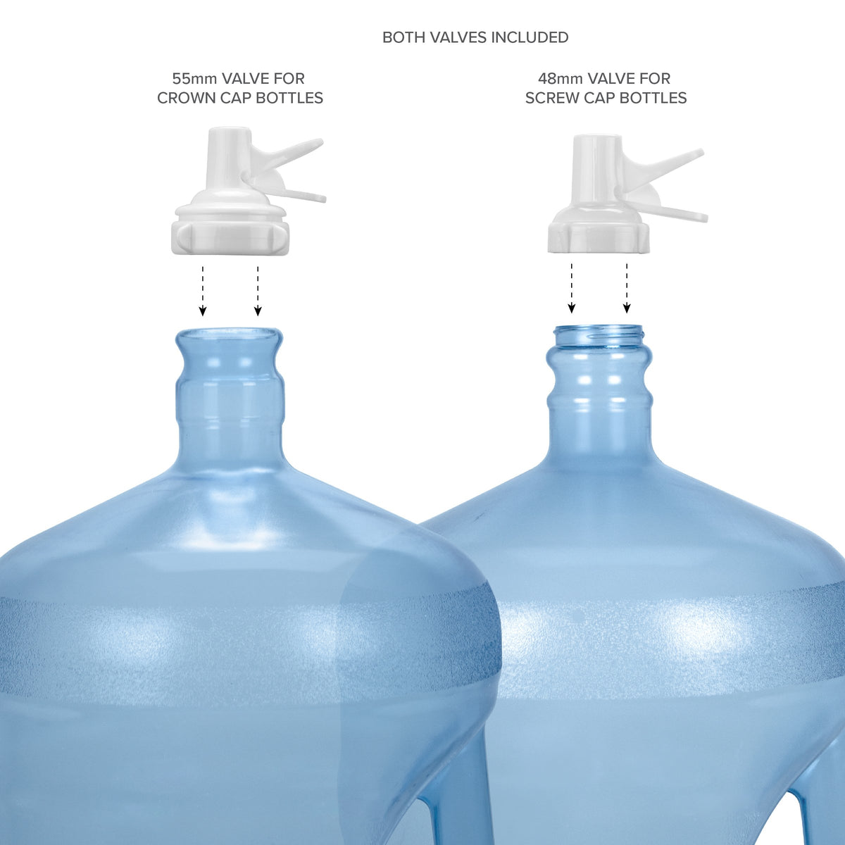 3-5 Gallon Water Jug Stand and 2 Dispenser Valves O9406