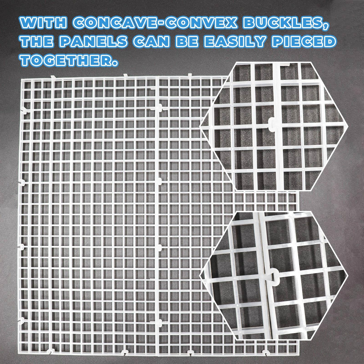 8 Pack Transparent Acrylic Aquarium Lid with Clips A84324