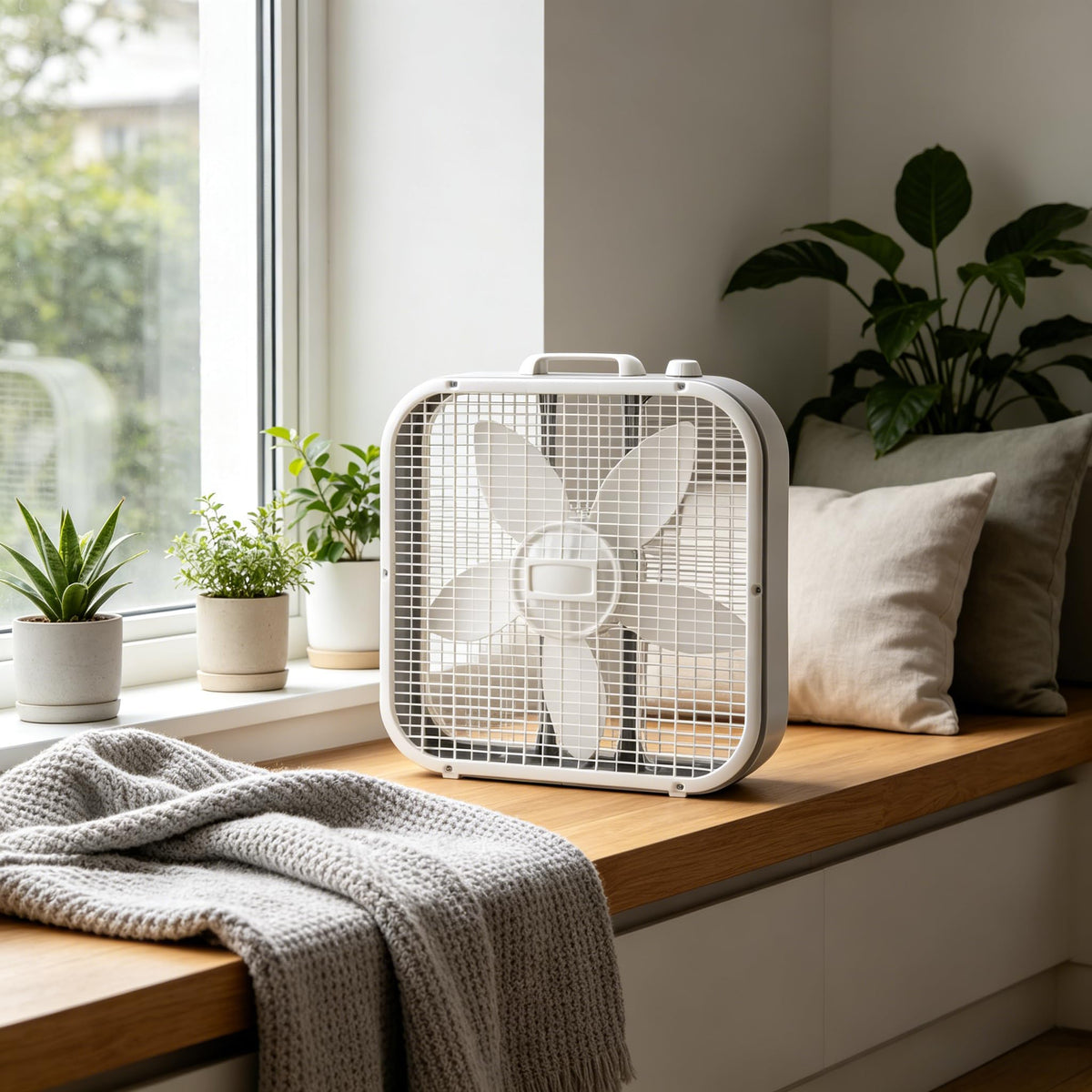 20 Inch 3 Speed Box Fan White B2207