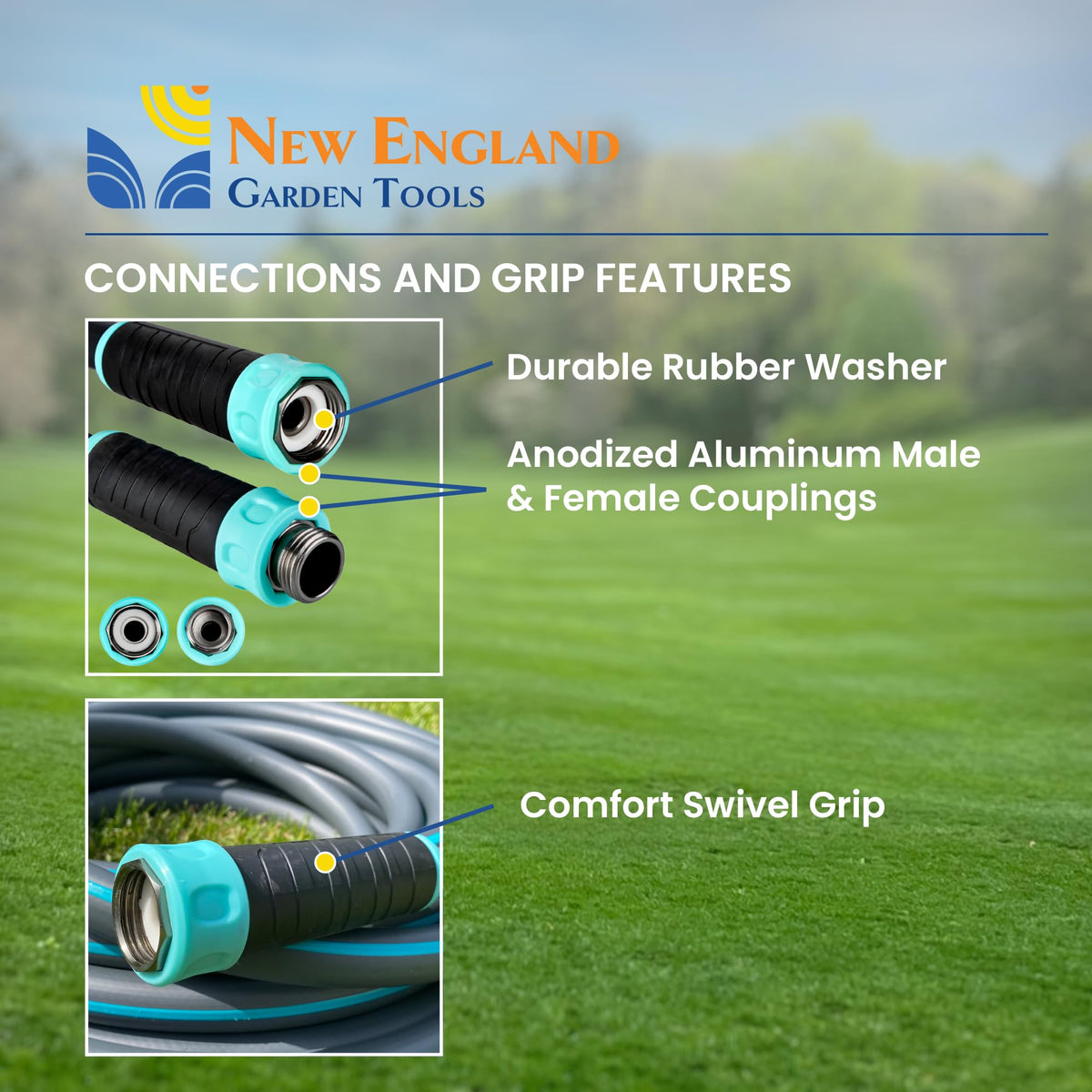 100 ft x 5/8" Hybrid Garden Water Hose E923661