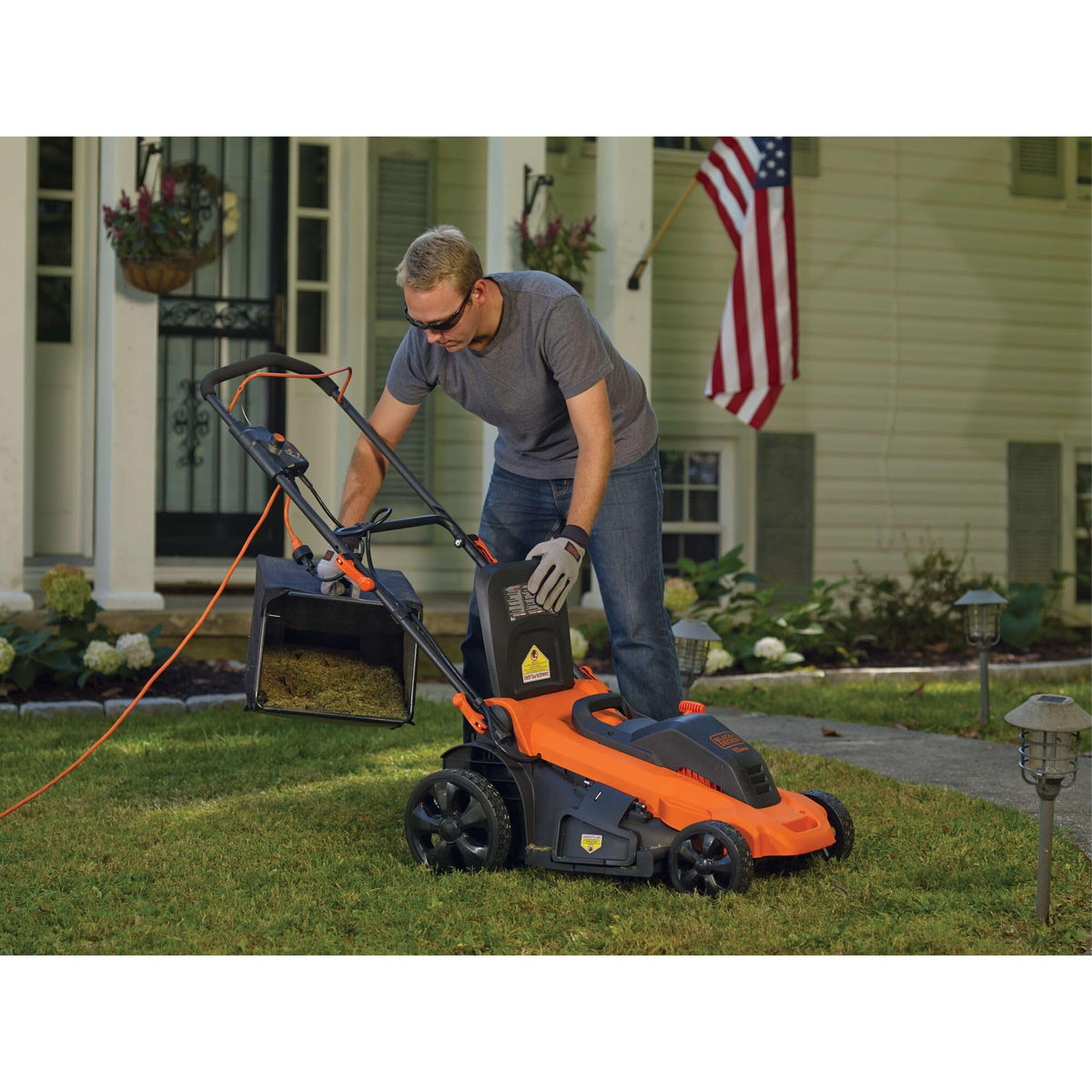 20-Inch Corded Electric Push Lawn Mower P3073