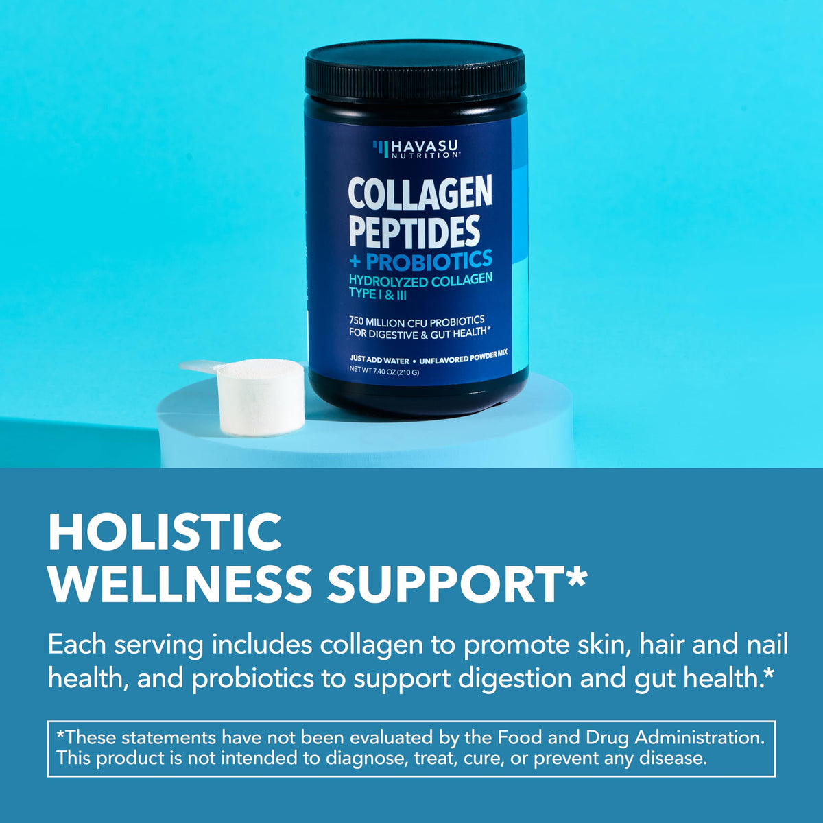 Unflavored Collagen Peptides Powder with Probiotics K75924