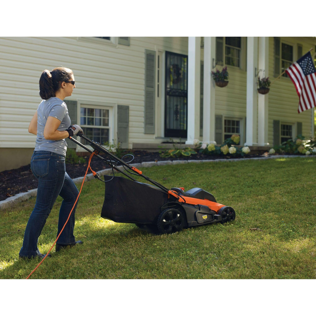 20-Inch Corded Electric Push Lawn Mower P3073