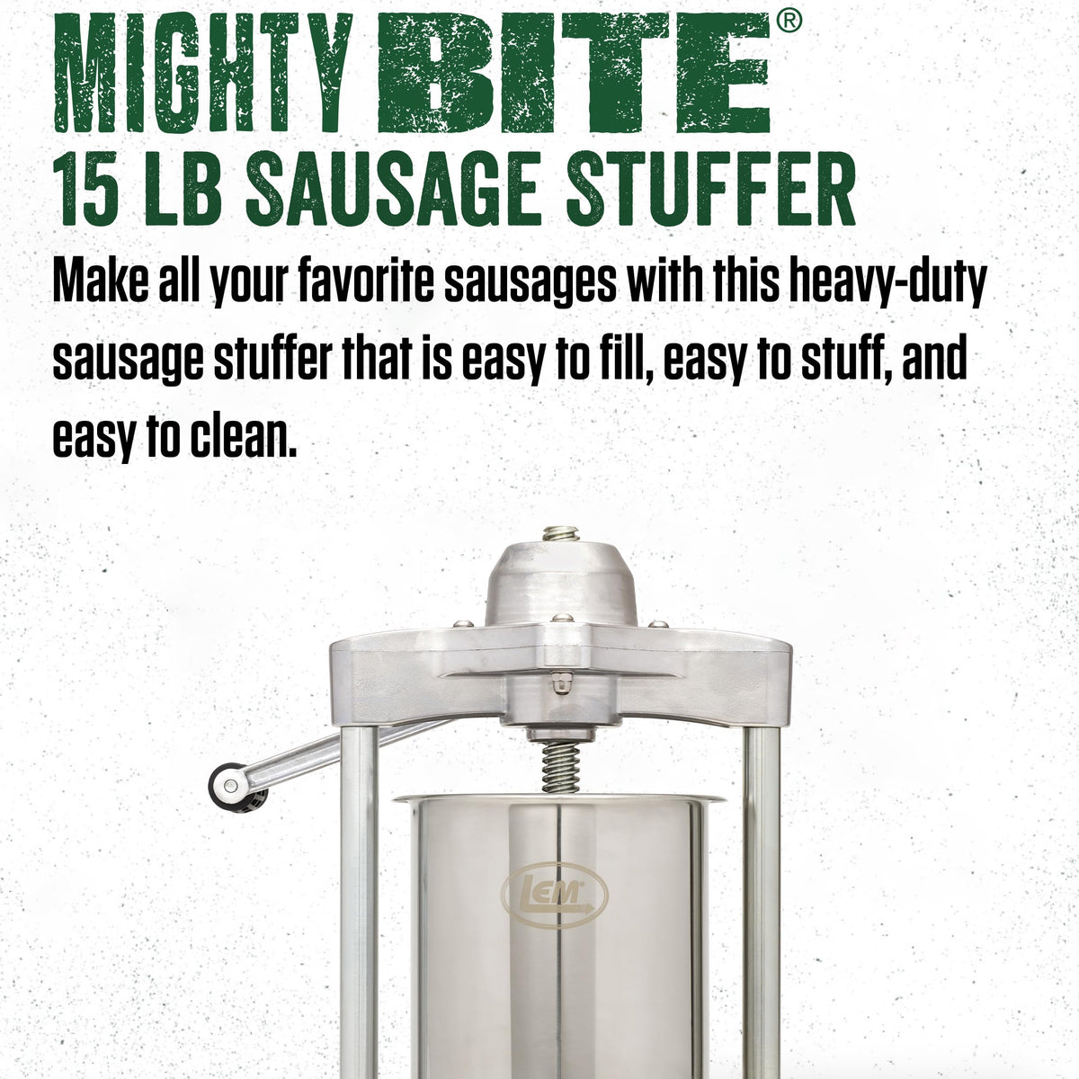 15 lb Stainless Steel Vertical Sausage Stuffer O197439
