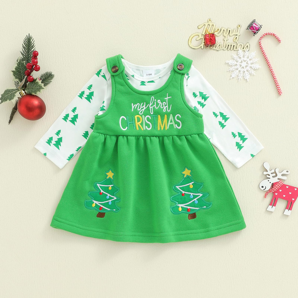 Newborn Short Sleeve Romper and Overalls Skirt Dress Outfits X11004