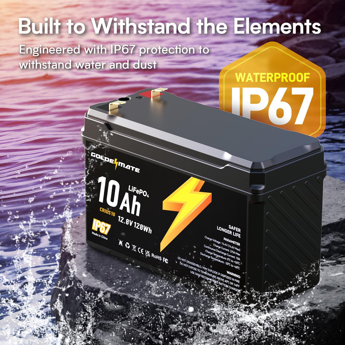 12V 10Ah Lithium LiFePO4 Battery 2 Packs N122