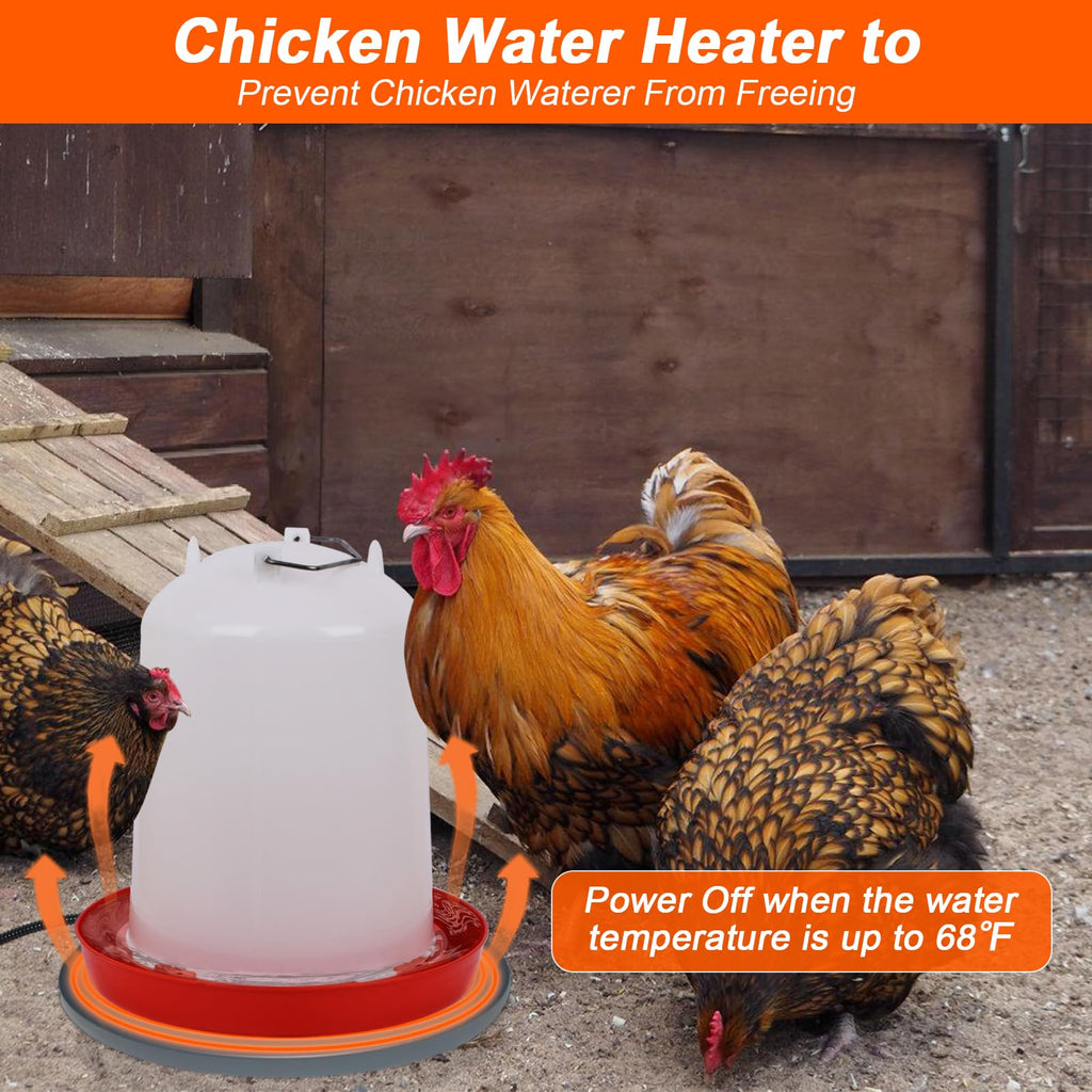 13'' Heated Poultry Waterer Base for 3-5 Gallons O46912