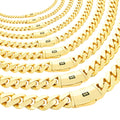 10k Yellow Gold Cuban Link Chain Necklace I941358