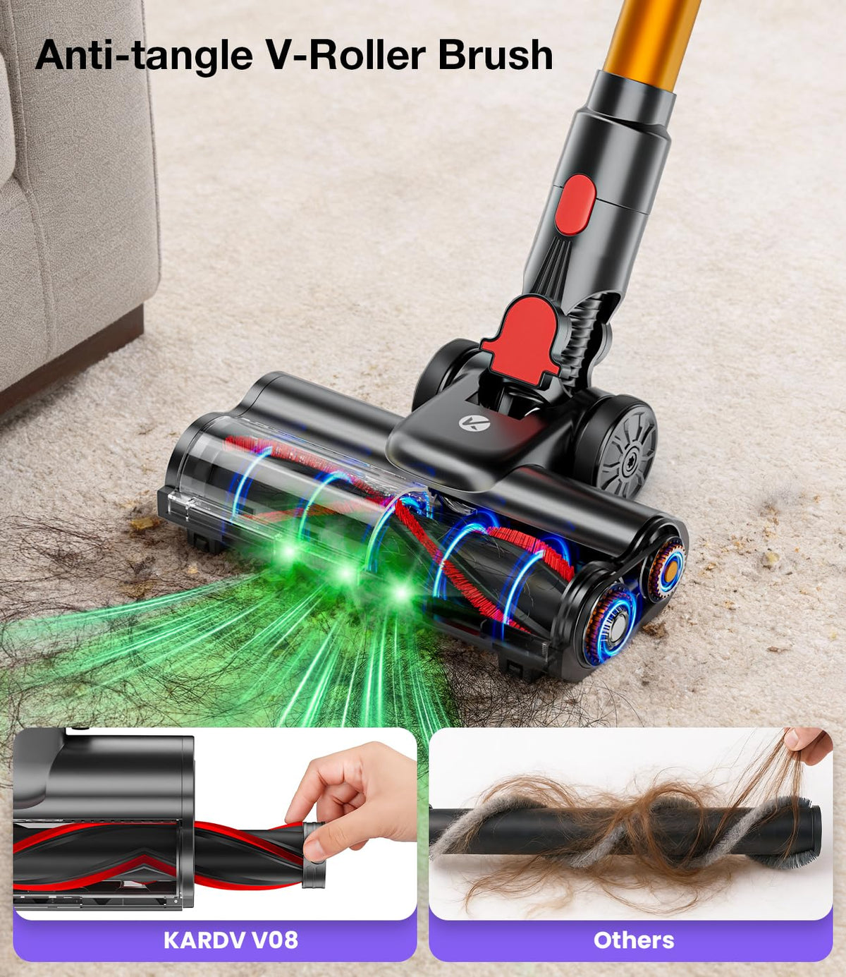 600W 50KPA Cordless Stick Vacuum Cleaner U436157
