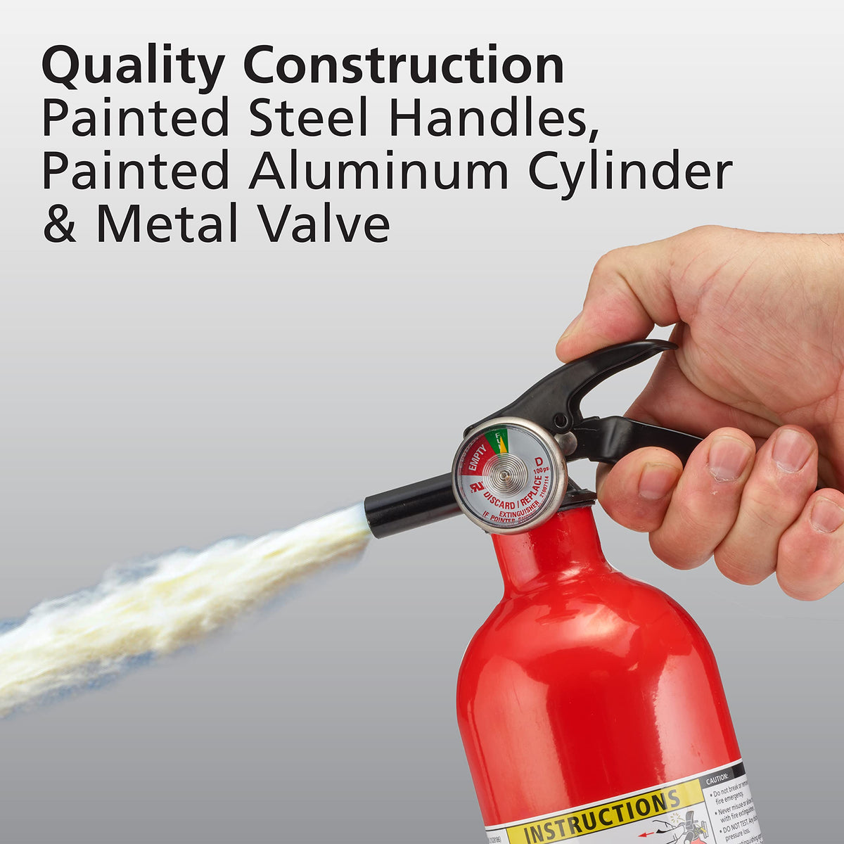 2 Pack Red Dry Chemical Fire Extinguisher with Mounting Bracket T888