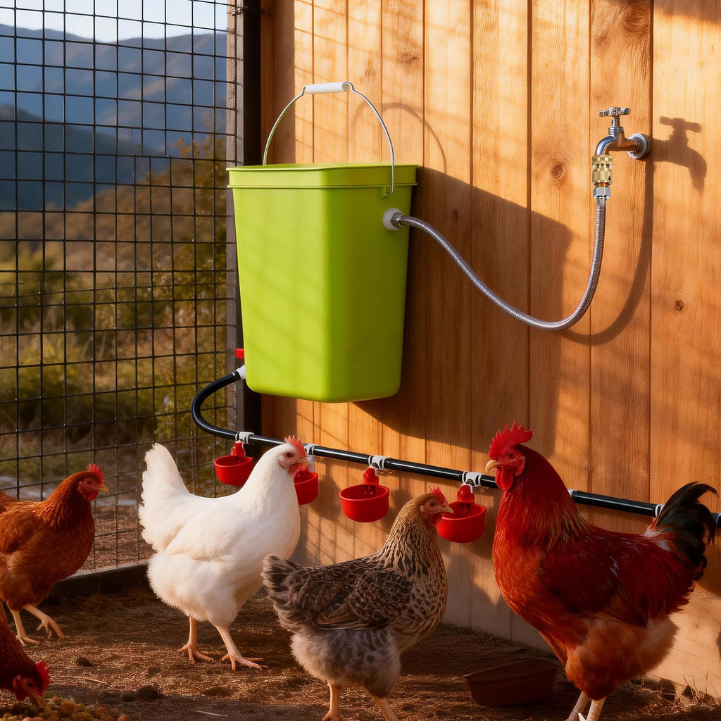 Automatic Chicken Waterer Set T31629