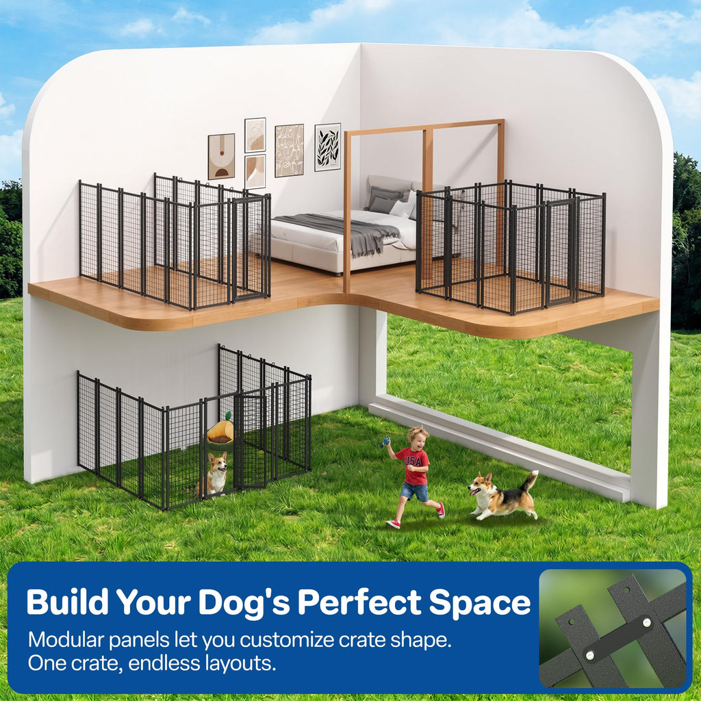 10x10 ft Heavy Duty Outdoor Dog Kennel B4378